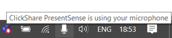 PresentSense using mic - Win10
