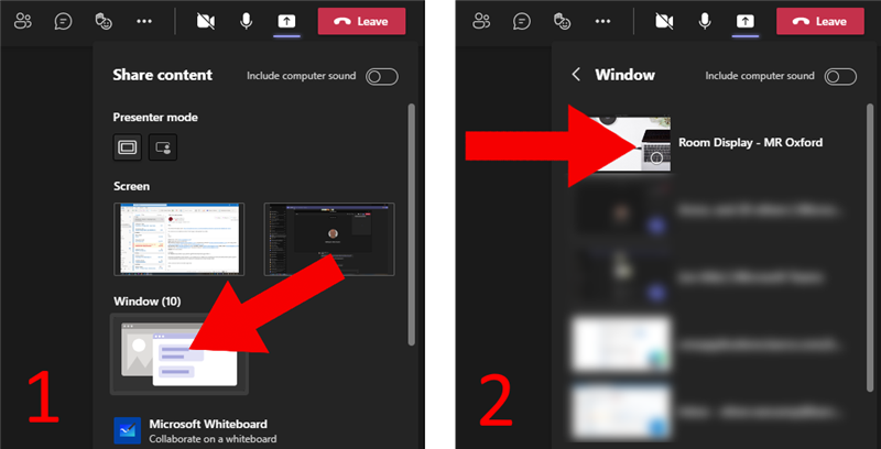 Hidden local view in Teams