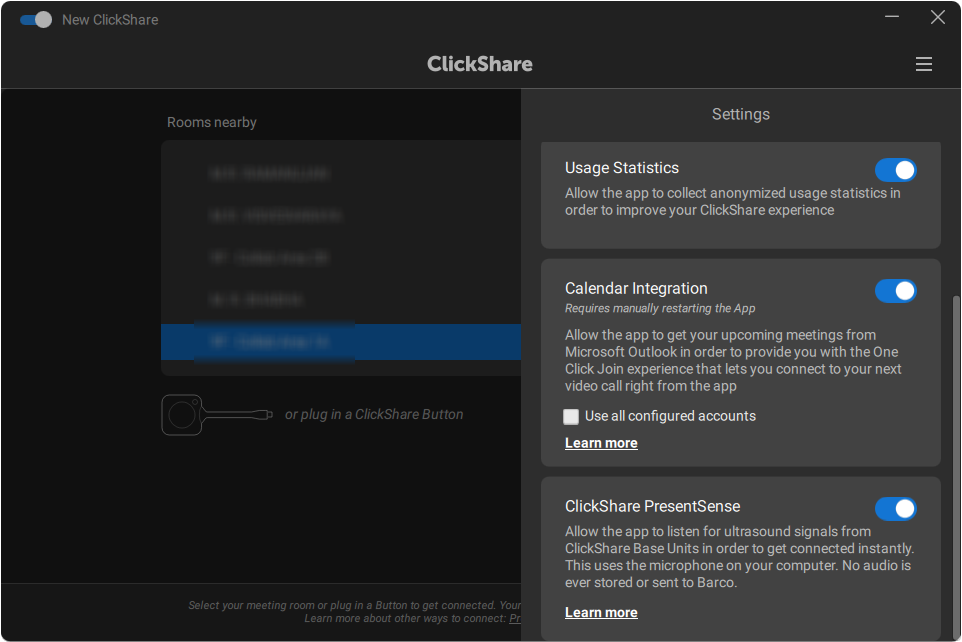 Introduction of Calendar integration in ClickShare Barco Introduction of Calendar integration in ClickShare Barco