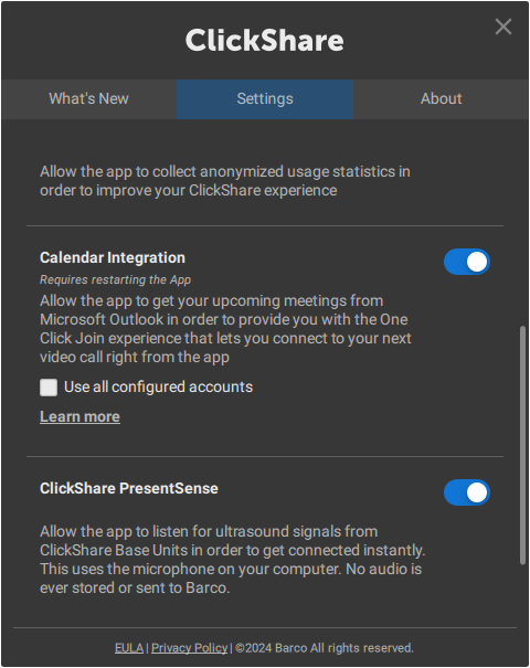 Introduction of Calendar integration in ClickShare Barco Introduction of Calendar integration in ClickShare Barco