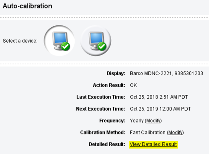view detailed result