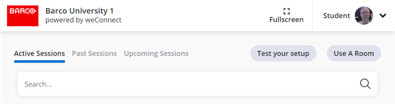 weConnect Use a room