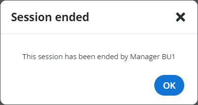 weConnect Session ended