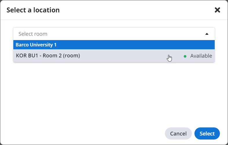 weConnect Use a room