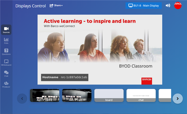 weConnect teacher UI