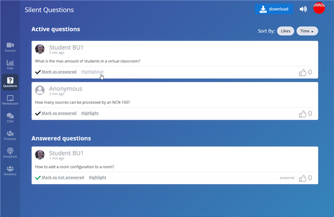 weConnect teacher UI