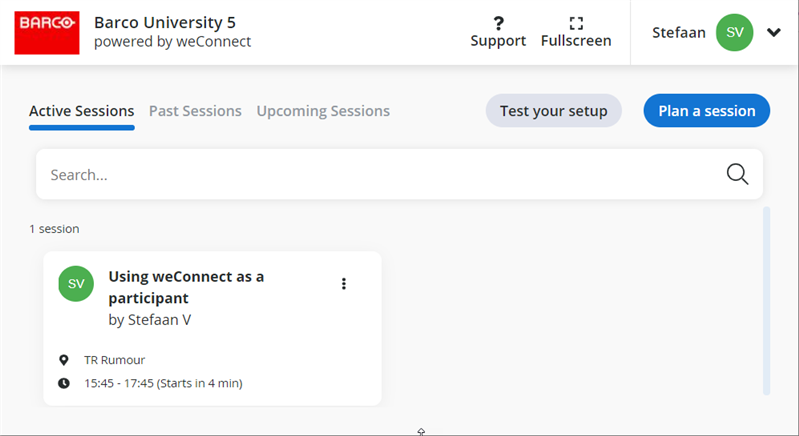 weConnect landing page