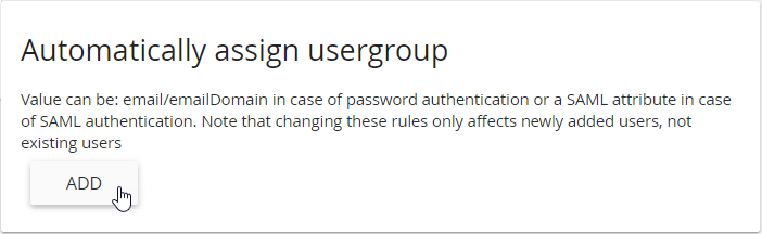 weConnect User groups