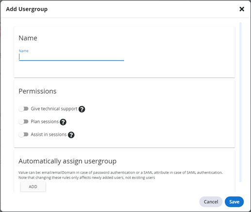 weConnect User groups