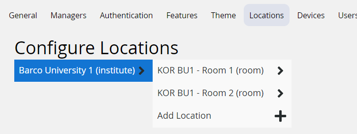 weConnect room configuration