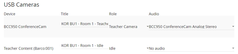 weConnect room configuration
