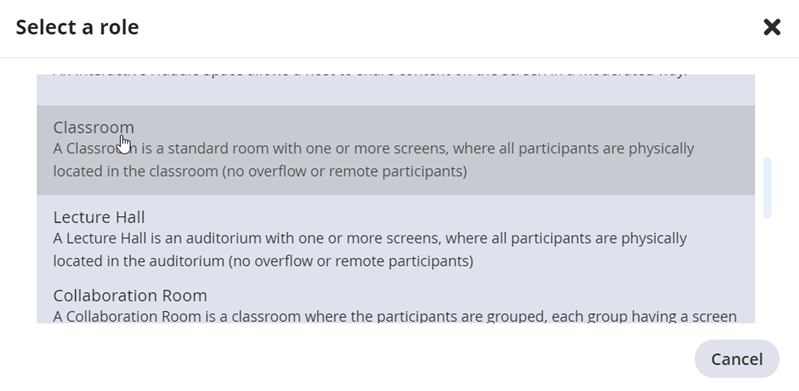 weConnect room configuration