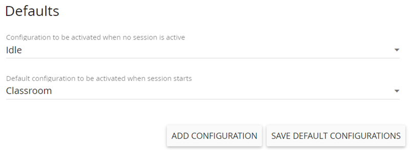 weConnect room configuration