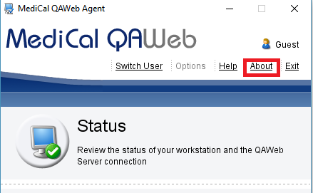 About link QAWeb Agent