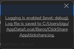 kb4112_clickshare_app_debug_log_dialog.png