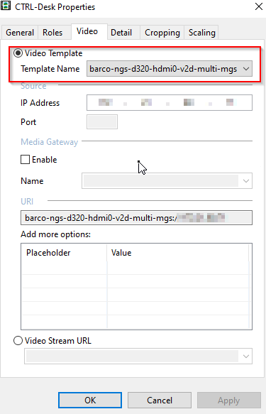 Artifacts in V2D encoder images on CMS - Barco