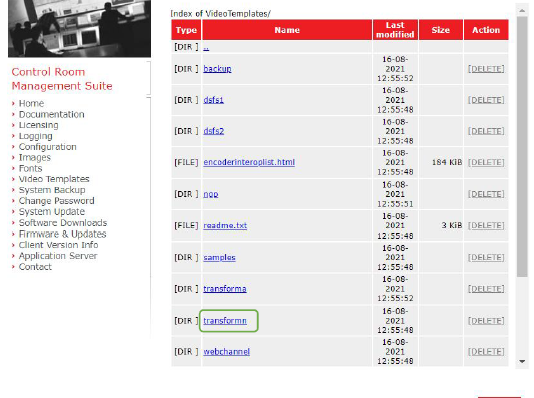 Artifacts in V2D encoder images on CMS - Barco