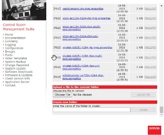 Artifacts in V2D encoder images on CMS - Barco